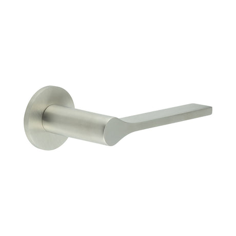 High quality image of CRES - CR-105 Satin Stainless Steel Fixed Dead Round Rose Door Handle Sku. CR-105A3SSS