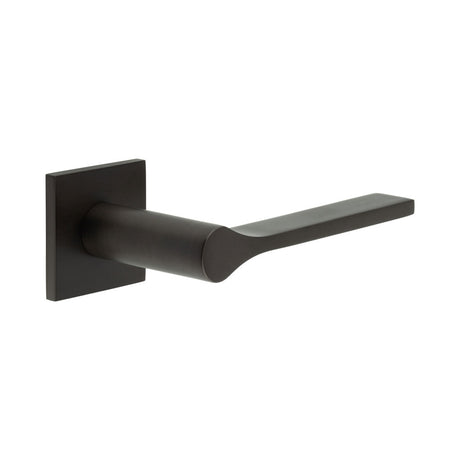 High quality image of CRES - CR-105 Dark Bronze Unsprung Square Rose Door Handle Sku. CR-105B2DB