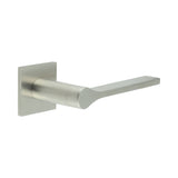 High quality image of CRES - CR-105 Satin Stainless Steel Unsprung Square Rose Door Handle Sku. CR-105B2SSS