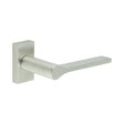 High quality image of CRES - CR-105 Satin Stainless Steel Multi Point Rectangular Rose Door Handle Sku. CR-105D4SSS