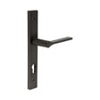 High quality image of CRES - CR-105 Dark Bronze Multi Point Backplate Door Handle Sku. CR-105G4DB