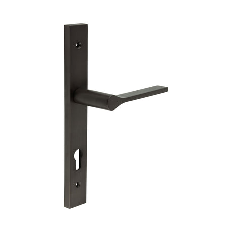 High quality image of CRES - CR-105 Dark Bronze Multi Point Backplate Door Handle Sku. CR-105G4DB