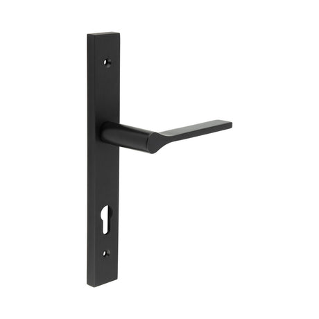 High quality image of CRES - CR-105 Black Multi Point Backplate Door Handle Sku. CR-105G4MB