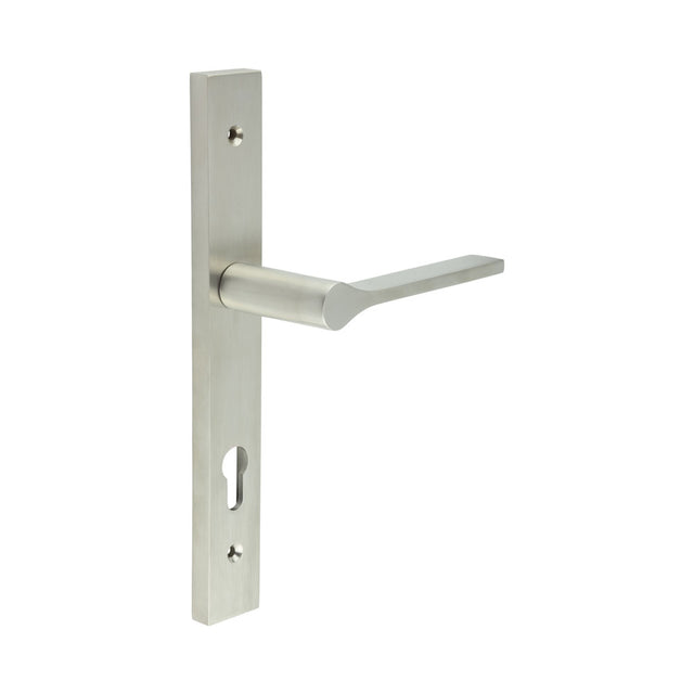 High quality image of CRES - CR-105 Satin Stainless Steel Multi Point Backplate Door Handle Sku. CR-105G4SSS