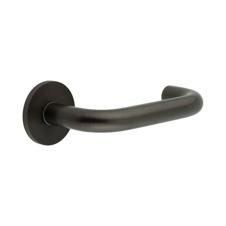 High quality image of CRES - CR-106 Dark Bronze Sprung Round Rose Door Handle Sku. CR-106A1DB