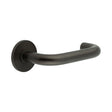 High quality image of CRES - CR-106 Dark Bronze Fixed Dead Round Rose Door Handle Sku. CR-106A3DB