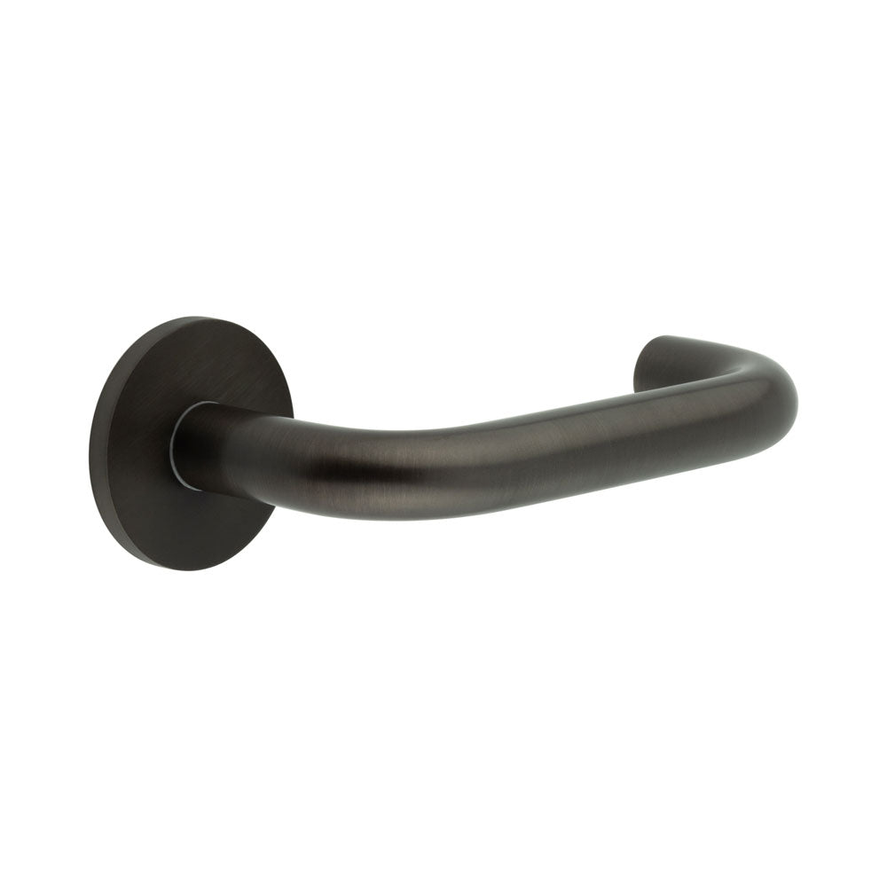 High quality image of CRES - CR-106 Dark Bronze Fixed Dead Round Rose Door Handle Sku. CR-106A3DB