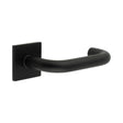 High quality image of CRES - CR-106 Black Unsprung Square Rose Door Handle Sku. CR-106B2MB