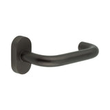 High quality image of CRES - CR-106 Dark Bronze Multi Point Oval Rose Door Handle Sku. CR-106C4DB
