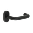 High quality image of CRES - CR-106 Black Multi Point Oval Rose Door Handle Sku. CR-106C4MB