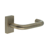 High quality image of CRES - CR-106 Antique Brass Multi Point Rectangular Rose Door Handle Sku. CR-106D4AB