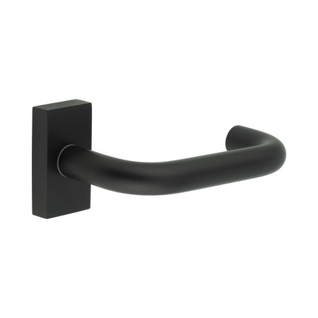 High quality image of CRES - CR-106 Black Multi Point Rectangular Rose Door Handle Sku. CR-106D4MB