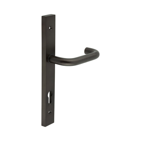 High quality image of CRES - CR-106 Dark Bronze Multi Point Backplate Door Handle Sku. CR-106G4DB
