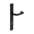 High quality image of CRES - CR-106 Black Multi Point Backplate Door Handle Sku. CR-106G4MB