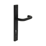 High quality image of CRES - CR-106 Black Multi Point Backplate Door Handle Sku. CR-106G4MB