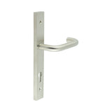 High quality image of CRES - CR-106 Satin Stainless Steel Multi Point Backplate Door Handle Sku. CR-106G4SSS