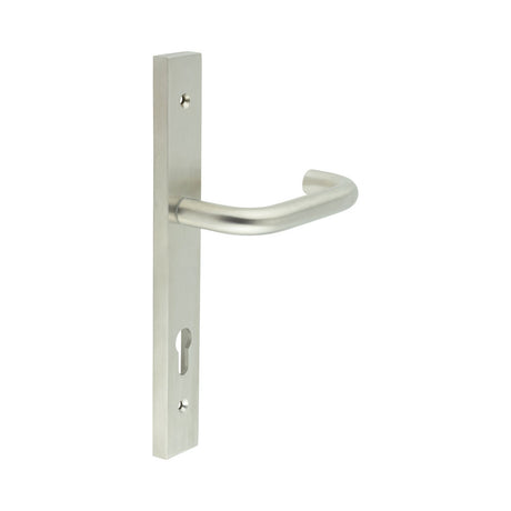 High quality image of CRES - CR-106 Satin Stainless Steel Multi Point Backplate Door Handle Sku. CR-106G4SSS