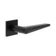 High quality image of CRES - CR-107 Black Fixed Dead Square Rose Door Handle Sku. CR-107B3MB
