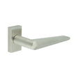 High quality image of CRES - CR-107 Satin Stainless Steel Multi Point Rectangular Rose Door Handle Sku. CR-107D4SSS
