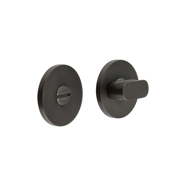 High quality image of CRES - CR-801 Dark Bronze Thumb Turn & Lock Round Rose Sku. CR-801A7DB