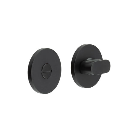 High quality image of CRES - CR-801 Black Thumb Turn & Lock Round Rose Sku. CR-801A7MB