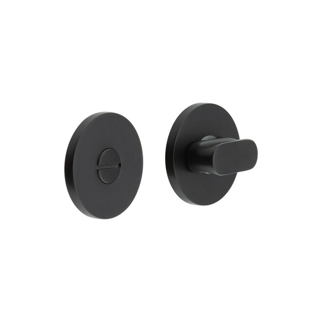 High quality image of CRES - CR-801 Black Thumb Turn & Lock Round Rose Sku. CR-801A7MB