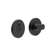 High quality image of CRES - CR-801 Black Thumb Turn & Lock Round Rose w/ Indicator Sku. CR-801AJ7MB