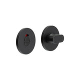 High quality image of CRES - CR-801 Black Thumb Turn & Lock Round Rose w/ Indicator Sku. CR-801AJ7MB