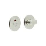 High quality image of CRES - CR-801 Satin Stainless Steel Thumb Turn & Lock Round Rose w/ Indicator Sku. CR-801AJ7SSS
