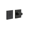 High quality image of CRES - CR-801 Black Thumb Turn & Lock Square Rose Sku. CR-801B7MB