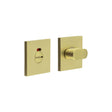 High quality image of CRES - CR-801 Satin Brass Thumb Turn & Lock Square Rose w/ Indicator Sku. CR-801BK7SB