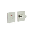 High quality image of CRES - CR-801 Satin Stainless Steel Thumb Turn & Lock Square Rose w/ Indicator Sku. CR-801BK7SSS