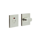 High quality image of CRES - CR-801 Satin Stainless Steel Thumb Turn & Lock Square Rose w/ Indicator Sku. CR-801BK7SSS