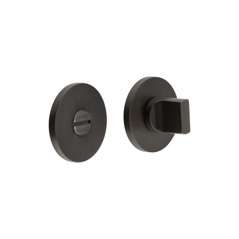 High quality image of CRES - CR-802 Dark Bronze Thumb Turn & Lock Round Rose Sku. CR-802A7DB