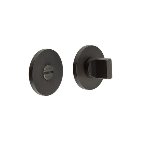 High quality image of CRES - CR-802 Dark Bronze Thumb Turn & Lock Round Rose Sku. CR-802A7DB