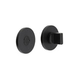 High quality image of CRES - CR-802 Black Thumb Turn & Lock Round Rose Sku. CR-802A7MB
