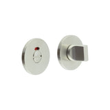 High quality image of CRES - CR-802 Satin Stainless Steel Thumb Turn & Lock Round Rose w/ Indicator Sku. CR-802AJ7SSS