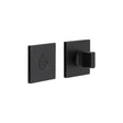 High quality image of CRES - CR-802 Black Thumb Turn & Lock Square Rose Sku. CR-802B7MB