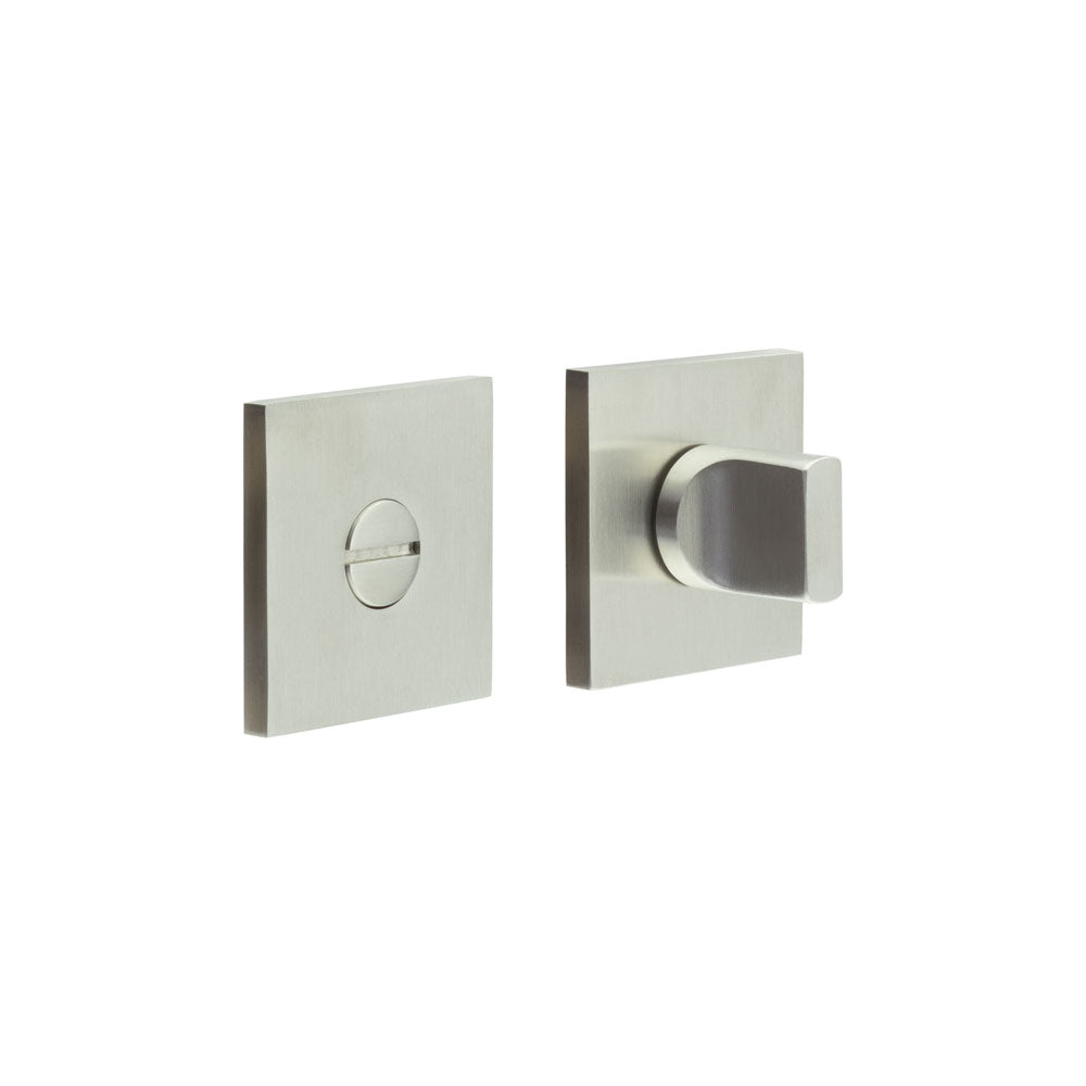 High quality image of CRES - CR-802 Satin Stainless Steel Thumb Turn & Lock Square Rose Sku. CR-802B7SSS
