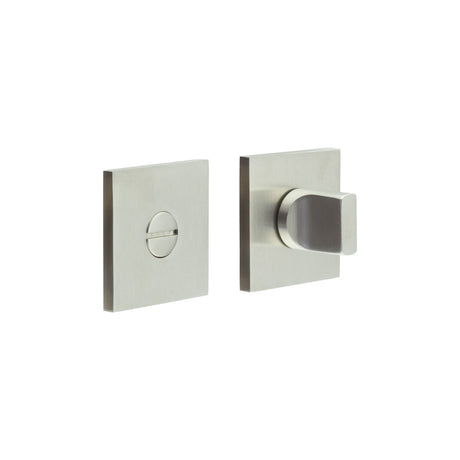 High quality image of CRES - CR-802 Satin Stainless Steel Thumb Turn & Lock Square Rose Sku. CR-802B7SSS