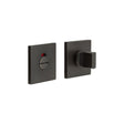 High quality image of CRES - CR-802 Dark Bronze Thumb Turn & Lock Square Rose w/ Indicator Sku. CR-802BK7DB