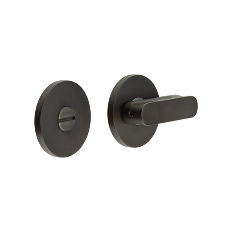 High quality image of CRES - CR-803 Dark Bronze Thumb Turn & Lock Round Rose Sku. CR-803A7DB