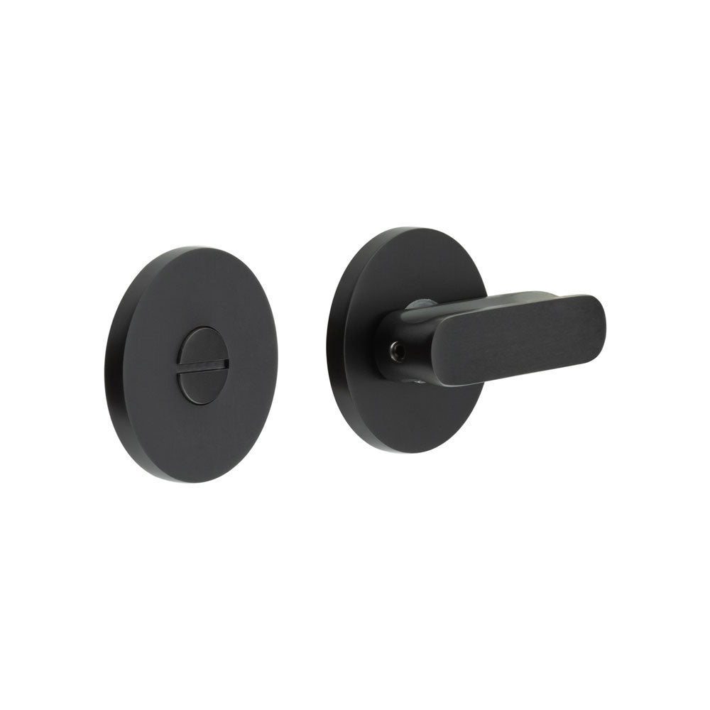 High quality image of CRES - CR-803 Black Thumb Turn & Lock Round Rose Sku. CR-803A7MB