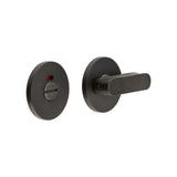 High quality image of CRES - CR-803 Dark Bronze Thumb Turn & Lock Round Rose w/ Indicator Sku. CR-803AJ7DB