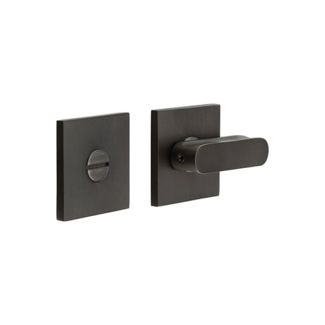 High quality image of CRES - CR-803 Dark Bronze Thumb Turn & Lock Square Rose Sku. CR-803B7DB