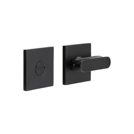 High quality image of CRES - CR-803 Black Thumb Turn & Lock Square Rose Sku. CR-803B7MB