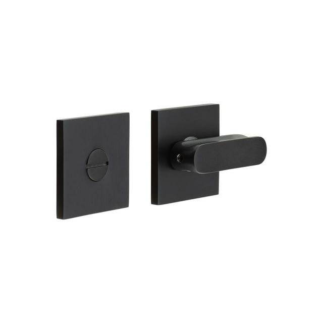 High quality image of CRES - CR-803 Black Thumb Turn & Lock Square Rose Sku. CR-803B7MB