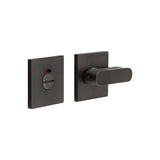 High quality image of CRES - CR-803 Dark Bronze Thumb Turn & Lock Square Rose w/ Indicator Sku. CR-803BK7DB