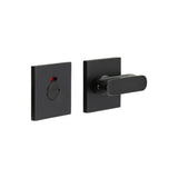 High quality image of CRES - CR-803 Black Thumb Turn & Lock Square Rose w/ Indicator Sku. CR-803BK7MB