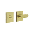 High quality image of CRES - CR-803 Satin Brass Thumb Turn & Lock Square Rose w/ Indicator Sku. CR-803BK7SB